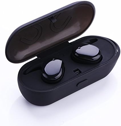 Thiningstars Mini Wireless Earbuds with Mic Touch Control Waterproof Sweatproof Bluetooth 4.1 Headphone with Charging Box Handsfree Style for Sports Exercise