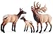 UANDME Elk Toy Figurines Set, Elk Family Figures Cake Toppers