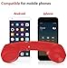 Feeko Retro Handset, Cell Phone Handset Retro Telephone Handset Radiation Proof Handset Receiver 3.5mm for iPhone, iPad, Smartphone, Computer (Red)