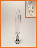 Glass Tank/Globe 510 Thread Attachment with Double Wick Heating Coil HoneyComb Vapors