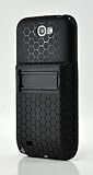 LiViTech Extended Battery Cover with Stand TPU Silicone Case for Samsung Galaxy Note 2 II N7100 (Black)