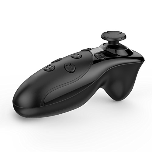 VR Controller, iDudu Wireless Bluetooth Remote Controller Gamepad for 3D VR Glasses/ Virtual Reality Headset/ Android & iPhone Smartphones (black)