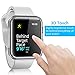 Pobon Compatible with Apple Watch 4 Case 40mm, Built-in Screen Protector [3D Touch] All-Around Protective Ultra Clear Soft TPU Case Fit for Apple Watch Series 4 40mm