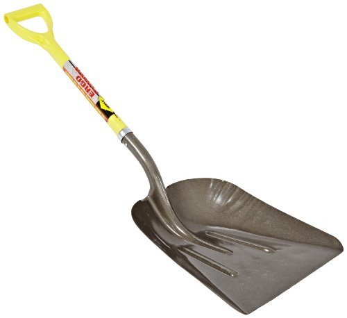 Nupla - 72183 WS12D-E #12 Ergo Power Steel Western Scoop, Hollow Back Blade, D Grip, 16 Gauge, 27" Handle
