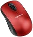 AmazonBasics Wireless Computer Mouse with Nano Receiver - Red primary