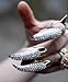 World Pride Claw Talon Finger Rings False Nail Style, Set of 5