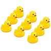 aovowog Bath Toys Rubber Duck Yellow Squeaky Mini Duck Baby Shower Beach Bathtime Water Toys [50 Pack]