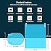Kiiier 8PCS Car Mirror Film，Car Rearview Mirror Film Anti Fog Rain Proof Film Protective for Cars Blind Spot Mirror Waterproof Rainproof Car Mirror Sticker Transparent Film HD Glass Car Accessories
