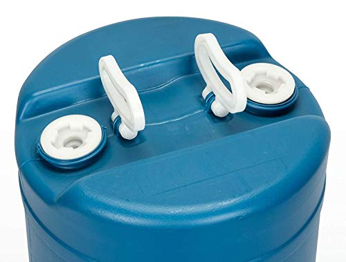 15 Gallon Emergency Water Storage Barrel - 2 Tanks - Preparedness Supply - Water Tank Drum Container - Portable, Reusable, BPA Free, Food Grade Plastic - Thumbnail 5