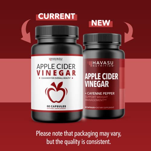 HAVASU NUTRITION Apple Cider Vinegar Capsules with 500mg Apple Cider