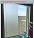 Soqool Privacy Window Film Frosted Window Vinyl Self Stick Window Film, Bathroom Privacy Film Sidelight Window Film Privacy Glass Film for Office/Home(White,17.7In. by 78.7In.)