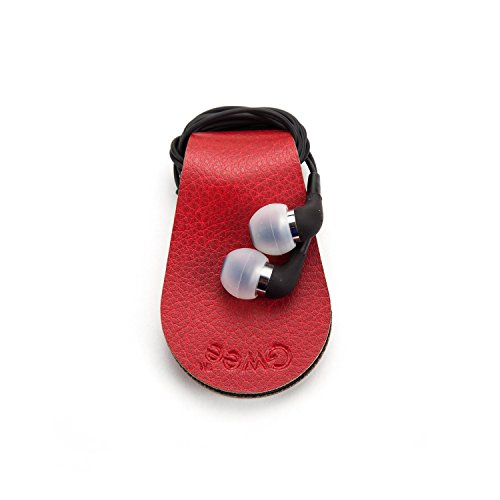 Gwee - Sport Guppy, Magnetic Headphone Cable Storage Clip, Secure Headphone Cords During Workouts, Screen Cleaner & Sunglass Holder, Earbuds not Included, Red 2-Pack - Thumbnail 2