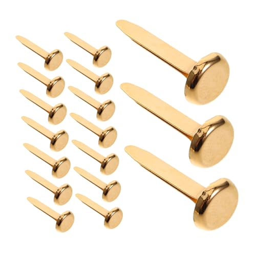 OSALADI Metal Two-Legged Brads for DIY Crafts Unique Paper Fasteners with Varied Patterns Handmade Supply Enhancing Creativity for Home School and Art Projects