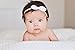 California Tot Rabbit Ears Faux Leather Bow–Super Stretch Nylon Headbands for Baby Toddler Girls, Set of 4 (Desert Bloom)