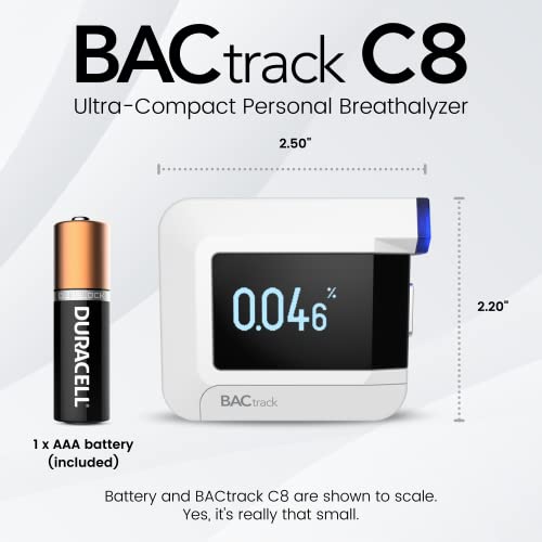 BACtrack C8 Breathalyzer ProfessionalGrade Accuracy Optional