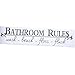 Yesido. BATHROOM RULES Wash Brush Wall Sticker Home Decal Decor For Bathroom