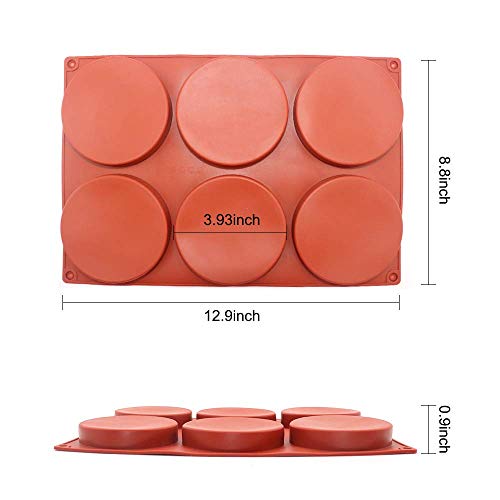 3 6+Cavity+Silicone+Coaster+Non+Stick+Dessert