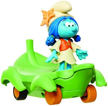 SMURFS THE LOST VILLAGE PULLBACK VEHICLE - SMURFLILY AND LEAFBOARD