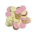 Bridal Shower Decorations Pink Gold Cream Glitter Gold Paper Tassel Garland Polka Dot Tissue Poms for Girl Prince Birthday Party Decorations Pink Gold First Birthday Party Decor