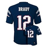 Tom Brady # 12 New England Patriots NFL Youth Mid-tier Team Jersey Navy (Youth Small 8)