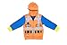 LEGO Movie Emmet Orange Boys Two-Piece Zip-Up Costume Hoodie & Sweatpants Set (5/6)