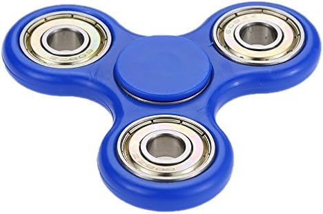 Tri-Spinner Fidget Toy 3D Printing Ceramic Bearing EDC Focus Toy for Killing Time (Blue)
