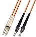 2 Meter Multimode Duplex Fiber Optic Cable (62.5/125) - LC to ST - Orange