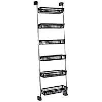 Neu Home Over the Door 6-Basket Hanging Storage Unit with Hooks