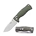 GANZO Firebird F720 Pocket Folding Bowie Knife 440C Stainless Steel Blade G-10 Handle with Clip Hunting Fishing Camping Outdoor EDC Knife (Green) with Gift - Multi-Tool Card 8-in-1