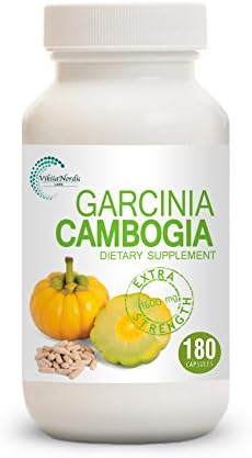 Vikiia Nordic Garcinia Cambogia 180ct 100% Pure Garcinia Cambogia Extract with Hca Super Concentrated 1600 Mg Natural Wieght Loss Product