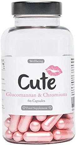 Glucomannan and Chromium Picolinate Pills - Safe and Natural Appetite Suppressant - Reduce Cravings for Sugary and Unhealthy Snacks - Best for Weight Loss and Specially Formulated for Women - 60