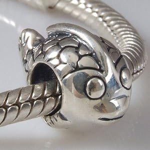 Hoobeads Jewelry Animal 925 Solid Sterling Silver Charm Pig&amp;cat&amp;puppy Dog&amp;ostrich&amp;frog&amp;turtle&amp;duck (fish)