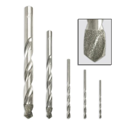 5pc Diamond Drill Bit Set 1/16" to 3/8" Glass Stone Tile Buy Online