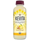 KEVITA Lemon Ginger Sparkling Probiotic, 15.2 Ounce (Pack of 6)