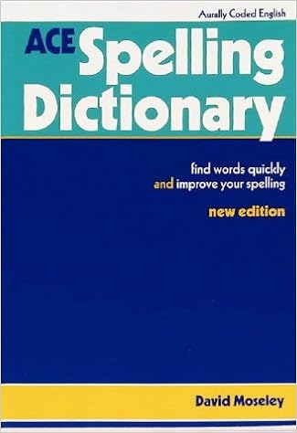 Ace Spelling Dictionary Amazoncouk David Moseley - 