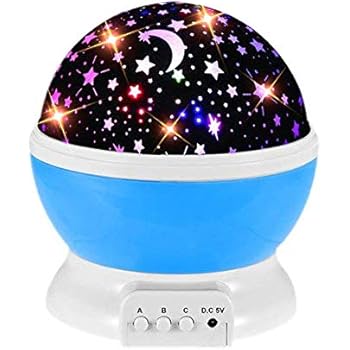 Gzcy Multiple Colors 360 Degree Rotation Star Projector Night Lights For Kids