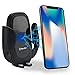 Car Phone Mount Wireless Charger - Compatible with iPhone X XS XS Max XR 8 Plus - Samsung Galaxy S9 S9+ S10 S10+ Note 9 - QI Enabled No Slip Side Pad & Strong Bracket - Cable & Accessories Included
