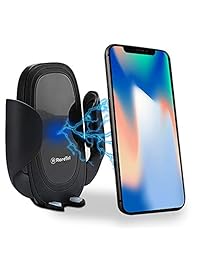 Cargador de coche inalámbrico para iPhone X iPhone 8 Samsung Galaxy de 10 W QI