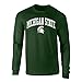 Michigan State Spartans Long Sleeve Tshirt Forest Green
