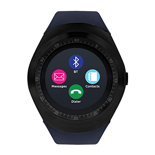 iTOUCH Curve Smartwatch Unisex Fitness Pedometer Sleep Monitor Calorie Tracker Black Navy - Android iTOUCH Curve Smartwatch Unisex Fitness Pedometer Sleep Monitor Calorie Tracker Black Navy - Android