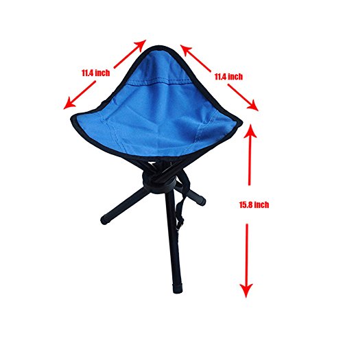image for Yangshine Portable Tripod Stool Folding Lightweight Chair Heavy Duty F