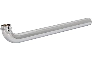 EZ-FLO Eastman 1-1/4 x 15 Inch 17-Gauge Steel Wall Bend Tube, Brass Plumbing Fitting, Chrome Finish, 35098