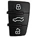qualitykeylessplus Replacement 3 Button Rubber Pad for Audi Flip Remote Key Fob with Free KEYTAG