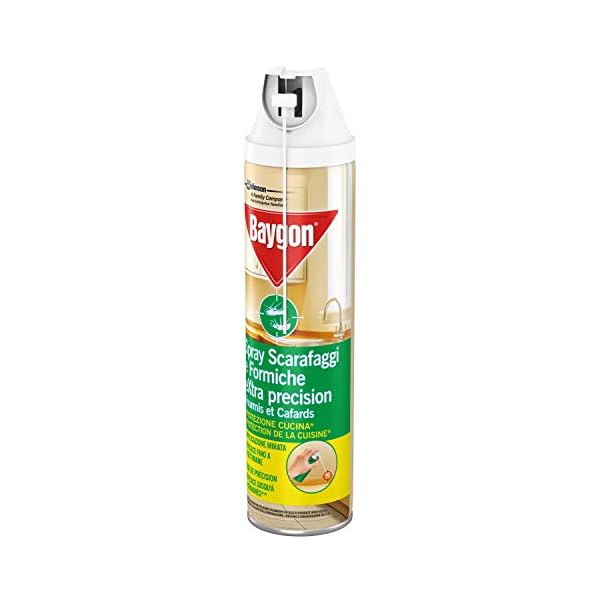 Baygon Spray con Cannuccia Extra Precision, Insetticida per la Cucina, Efficace contro gli Scarafaggi e Formiche, 1… Baygon Baygon Spray con Cannuccia Extra Precision, Insetticida per la Cucina, Efficace contro gli Scarafaggi e Formiche, 1…