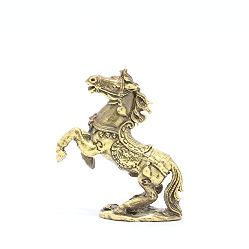 Thai amulets statue spirit horse brass figurine magic r…