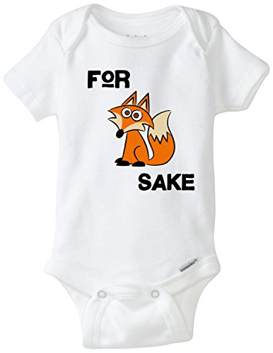 For Fox Sake Funny Baby Onesie Blakenreag Baby Boy Girl Clothes (6 Month)