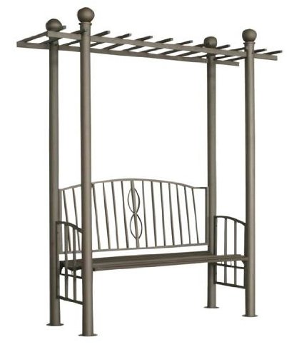 Arco ULPGAR 02 – Arco trepadoras con banco: Amazon.es: Jardín