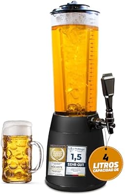 ® Dispensador de Cerveza 4 L con Grifo y Enfriador