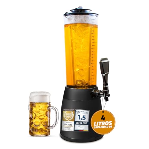 ® Dispensador de Cerveza 4 L con Grifo y Enfriador