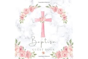 Baptism Guest Book: Book For Signing In / Messages & Well Wishes With Gift Tracker And Photo Pages - Keepsake Gift - Grey Mar